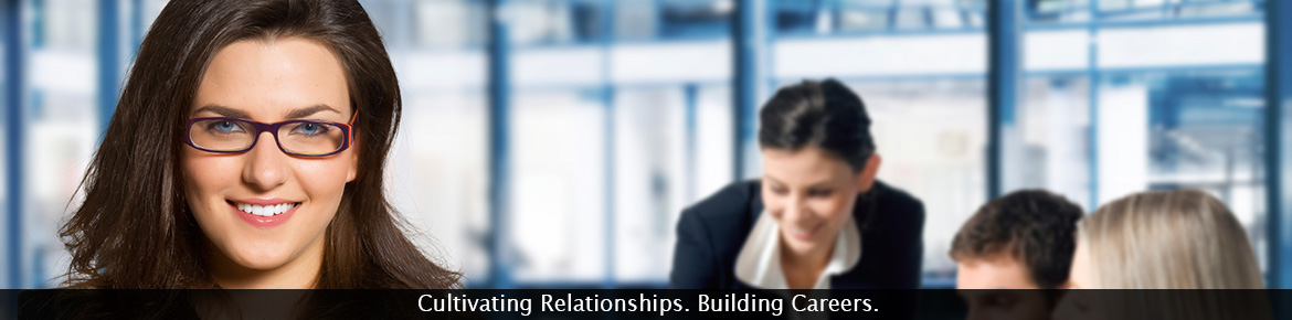 Graphic element- Cultivating relationships. Building Careers